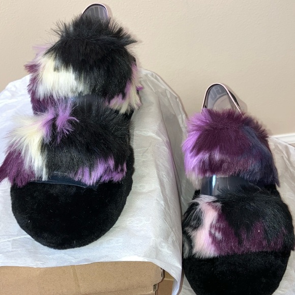 UGG RARE W Oh Yeah Tie Dye Sandals Size 9 NEW and New In Box with Care Card - Picture 7 of 12